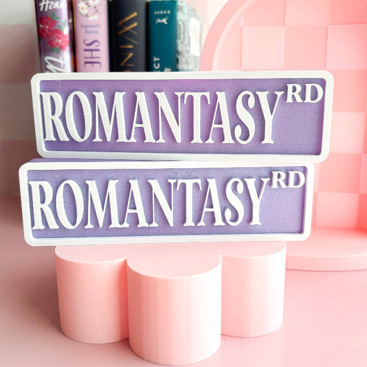 ROMANTASY RD | BOOKSHELF SIGN