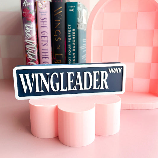 WINGLEADER WAY | BOOKSHELF SIGN
