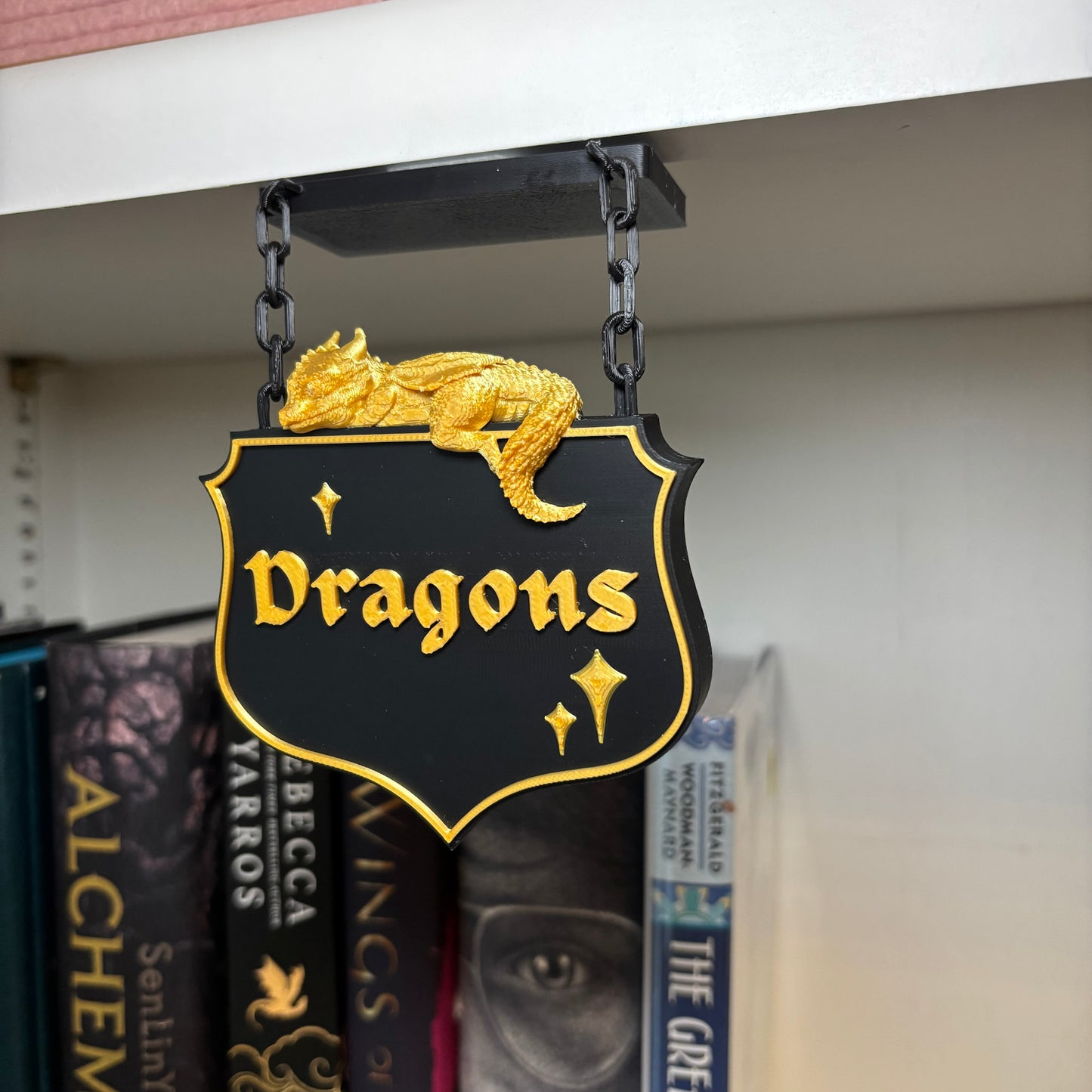 DRAGON | BOOKSHELF SIGN