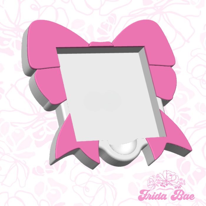 Bow shaped sticky note holder