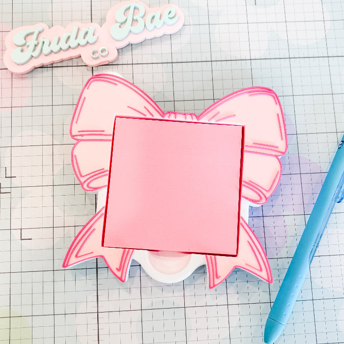 Coquette Bow Shaped Sticky Note Holder