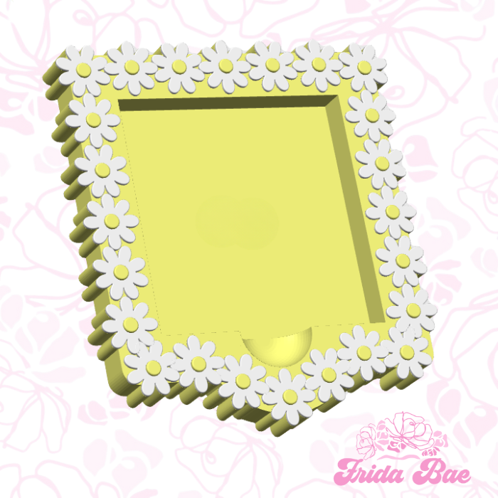 Mulitple daisies sticky note holder