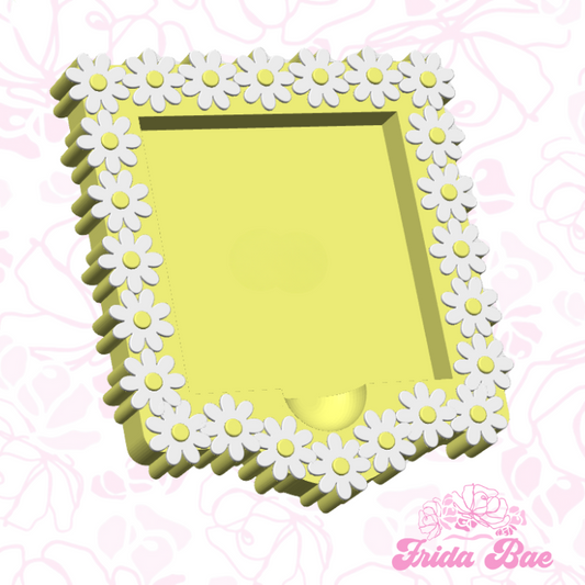 Mulitple daisies sticky note holder