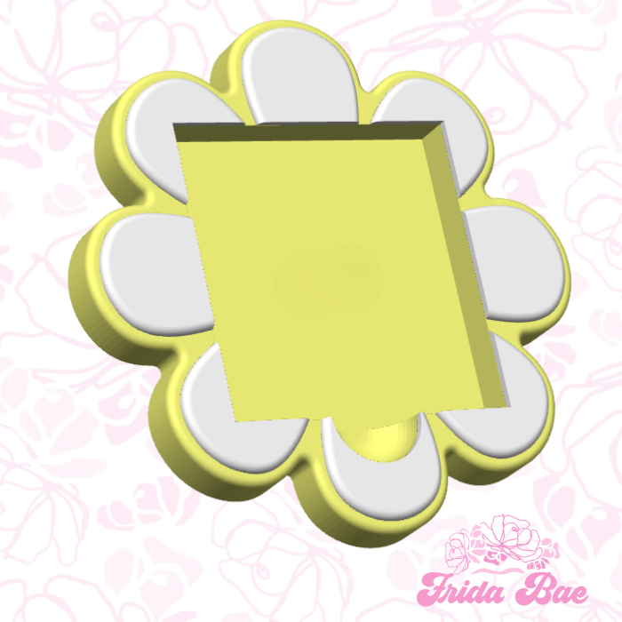 Daisy shaped sticky note holder