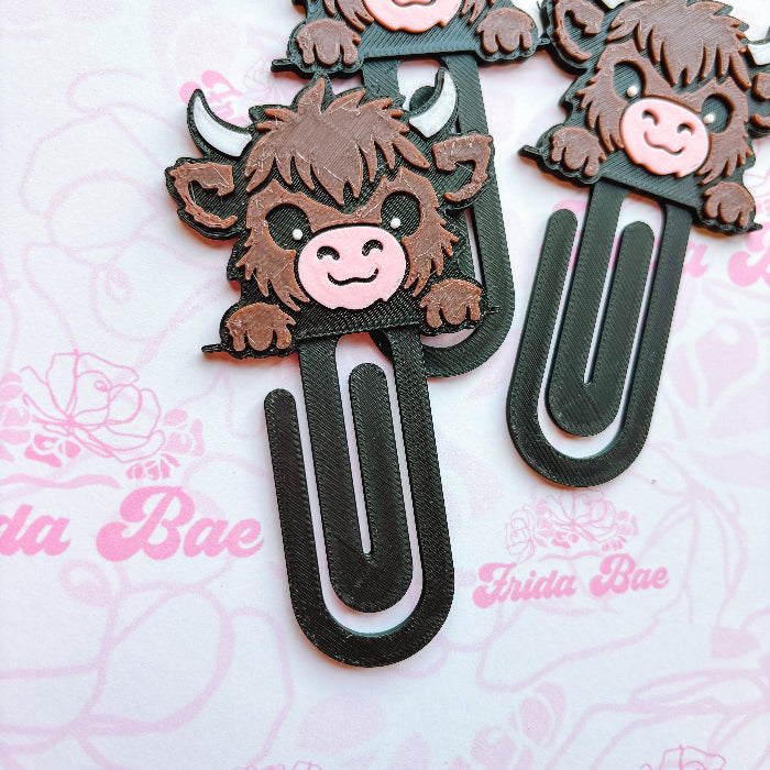 Highland cow jumbo paperclip