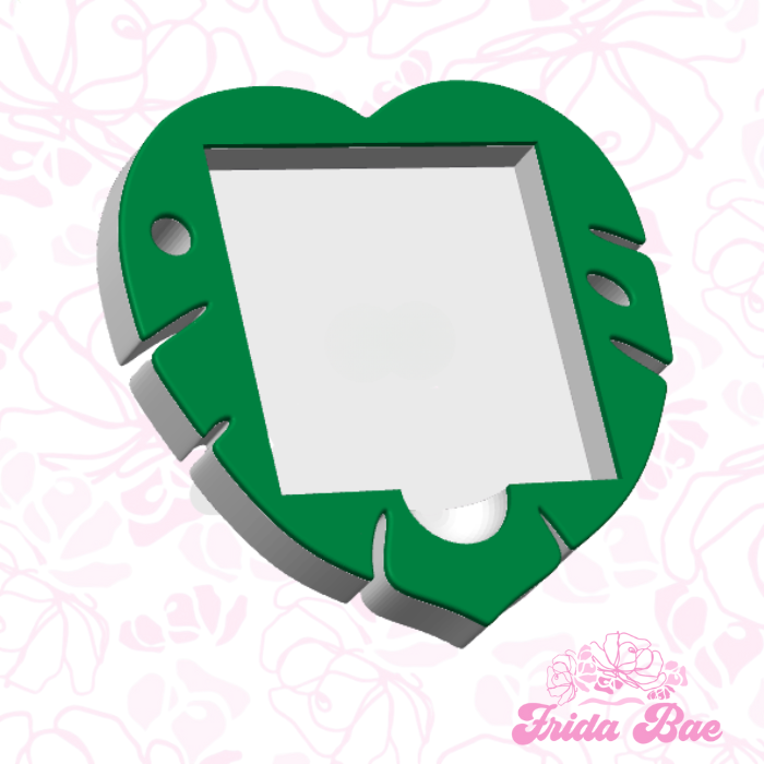 Monstera plant sticky note holder