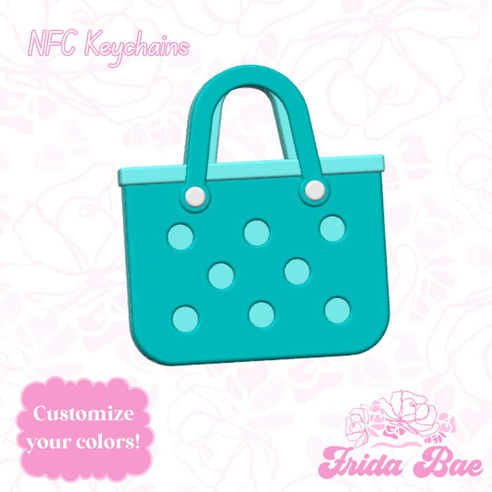 Bag Shaped NFC Keychain