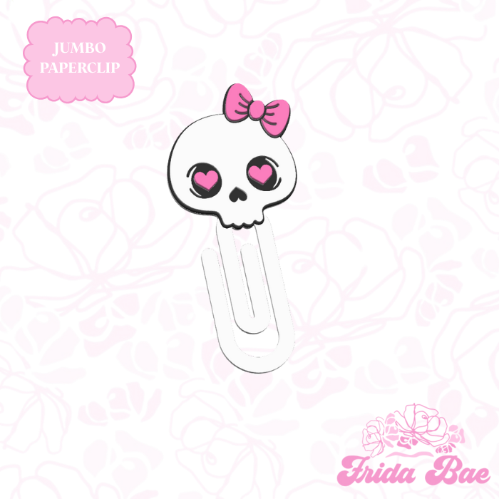 SKULL BOW | JUMBO PAPERCLIP