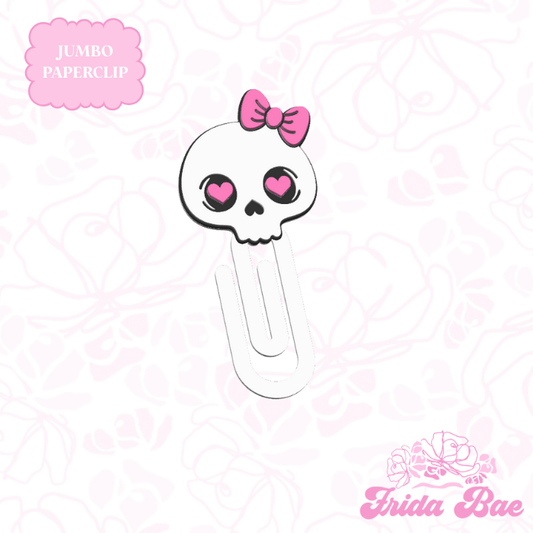 SKULL BOW | JUMBO PAPERCLIP
