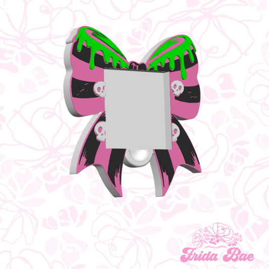 SPOOKY BOW STICKY NOTE HOLDER
