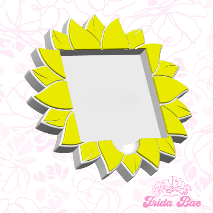 Big sunflower sticky note holder