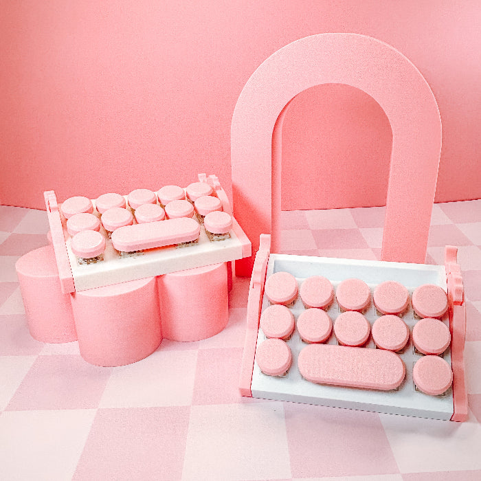 Typewriter fidget clicker and sticky note holder