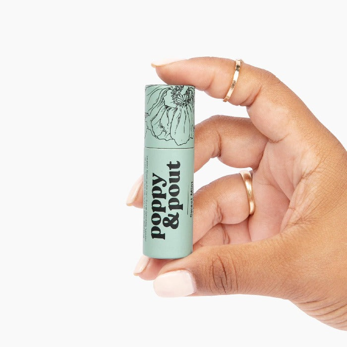 Sweet Mint is the original Poppy &amp; Pout, the super fresh, can’t-go-wrong staple! A classic flavor for anyone who enjoys the minty lip balm variety.&nbsp; It’s truly love at first swip