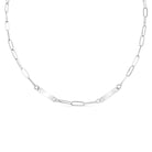 2 bar paperclip engravable chain necklace