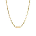 quinn engravable bar necklace