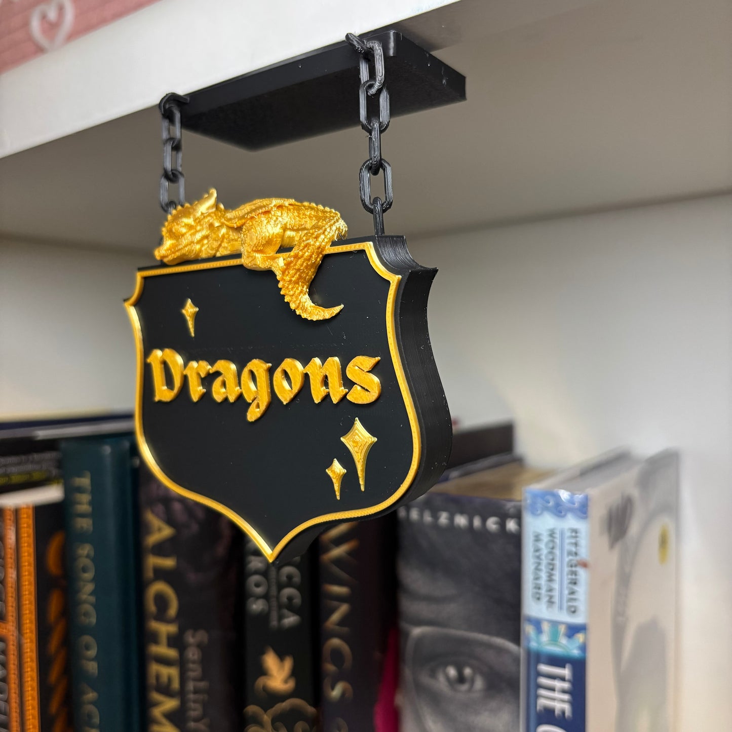 DRAGON | BOOKSHELF SIGN