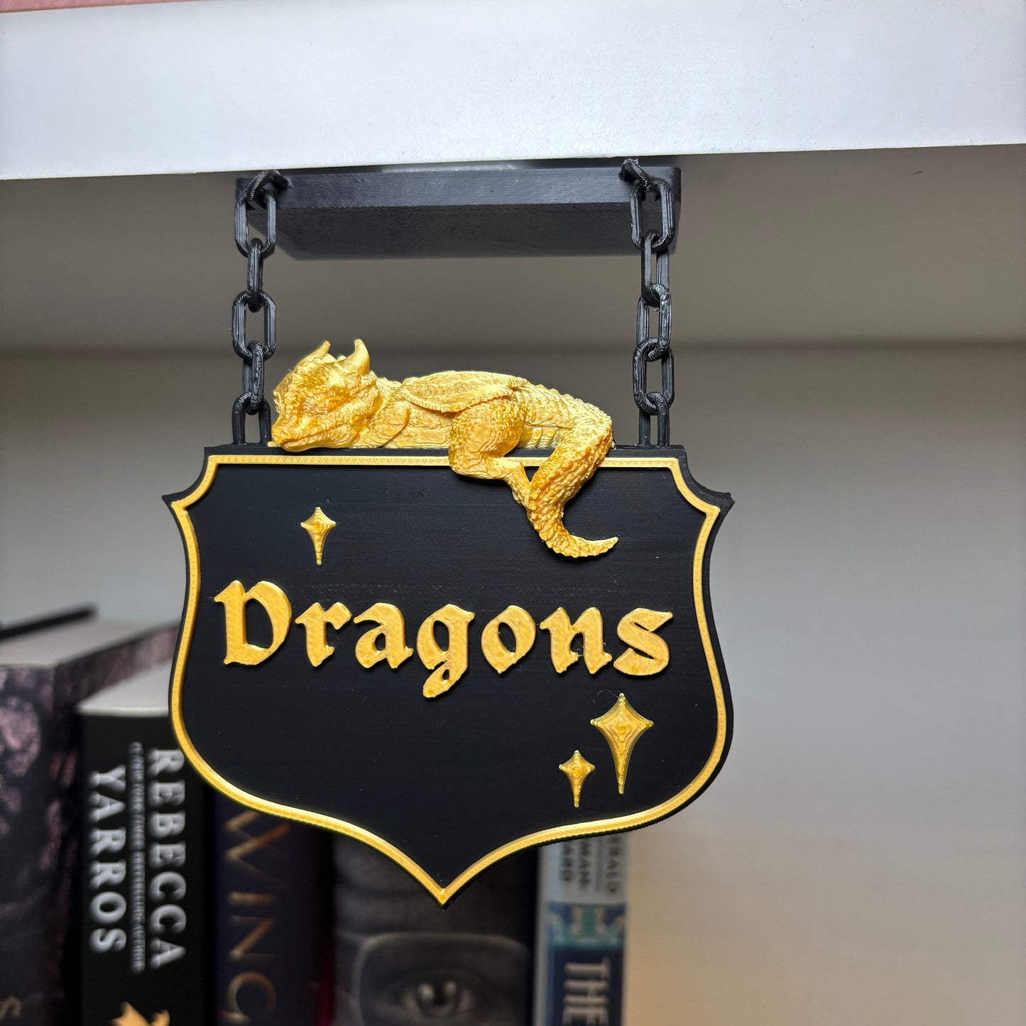 DRAGON | BOOKSHELF SIGN