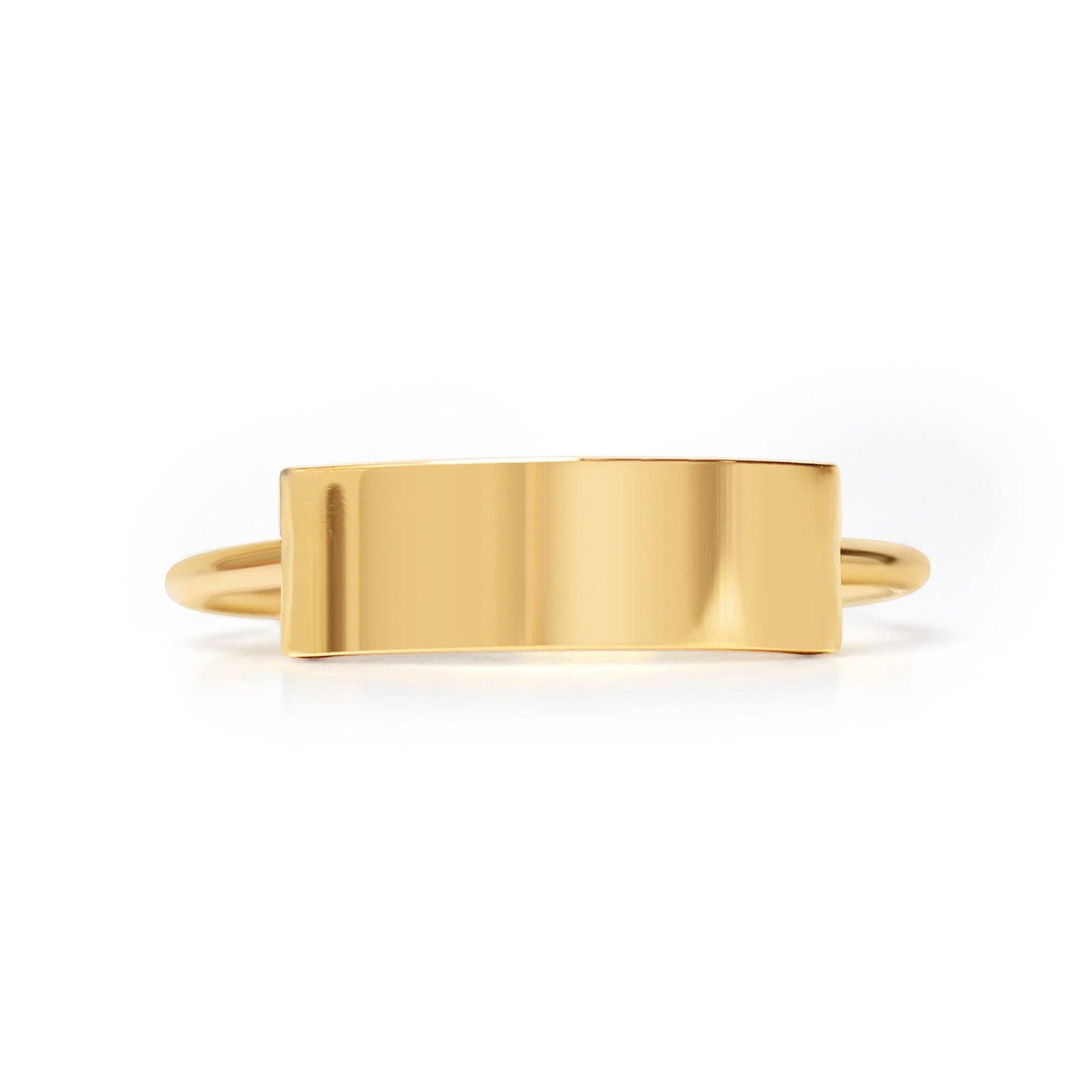 RECTANGLE SIGNET RING | GOLD