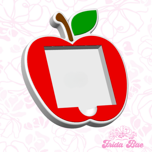 Apple shaped sticky note holder 