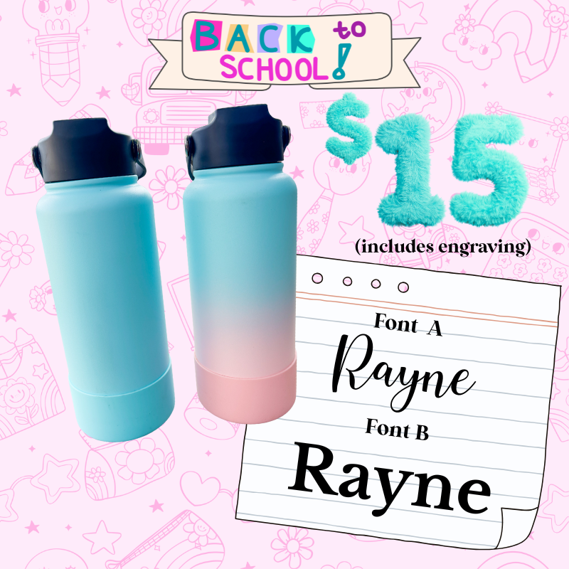 ENGRAVED WATER BOTTLE | BTS SPECIAL