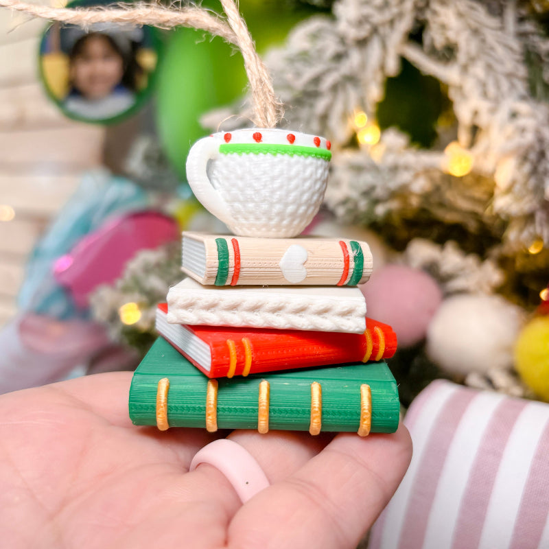 Christmas ornament with christmas tree background