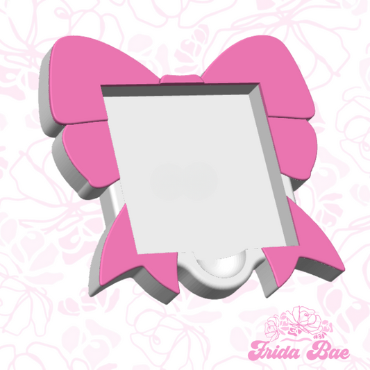Bow shaped sticky note holder