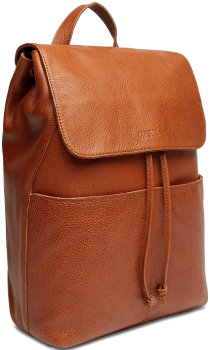 Brandy cognac leather&nbsp;exterior consuela backpack