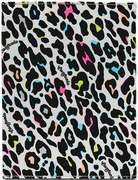 colorful cheetah print reusable notebook, comes with composition notebook. 