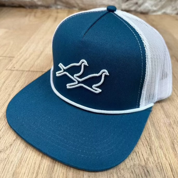 Cobalt two dove snap back trucker hat