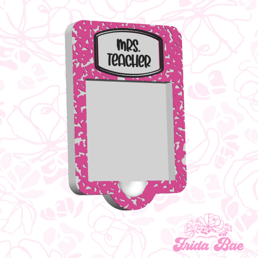 composition book sticky note pad