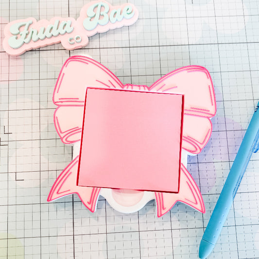 Coquette Bow Shaped Sticky Note Holder