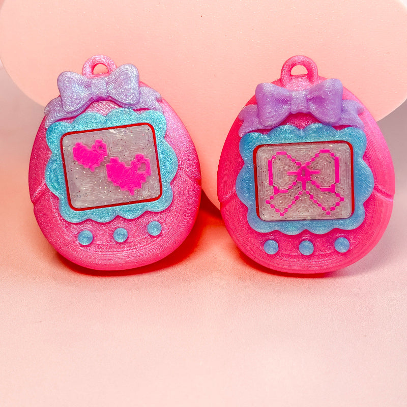  bow clicker with pink background