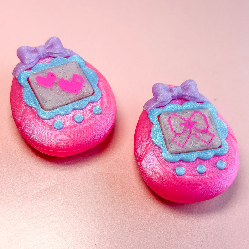  bow clicker with pink background