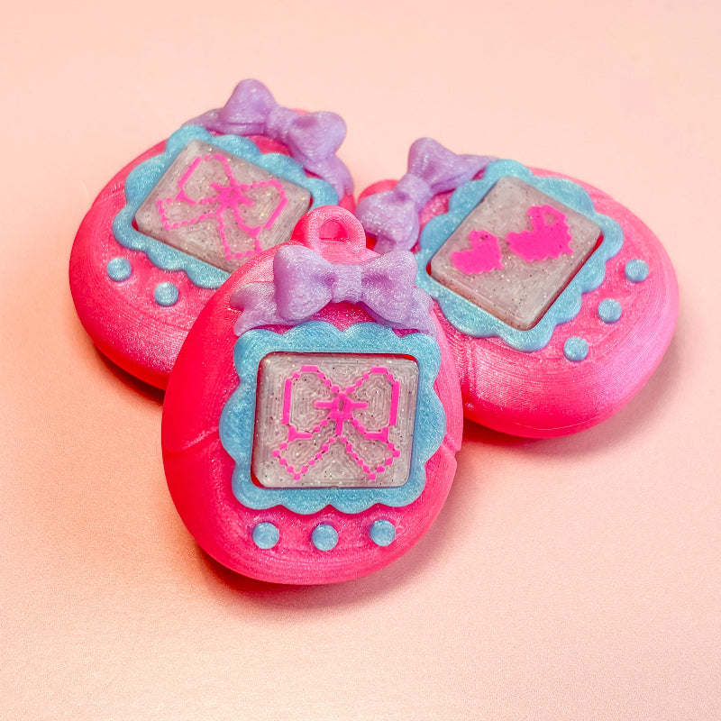  bow clicker with pink background