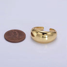 DOME RING PENNY SIZE