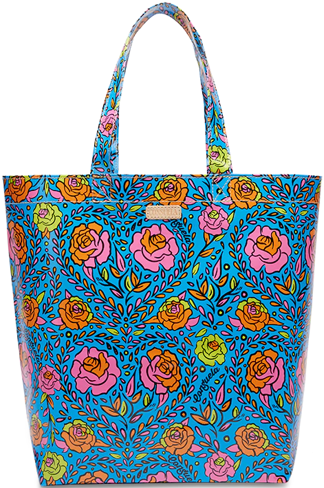 When we need to dress up a gift for a friend, carry our groceries out with ease, or keep a tote stashed under our car seat, the Basic Bag is our go-to! This colorful utility tote is easy to clean and ready to&nbsp;go.