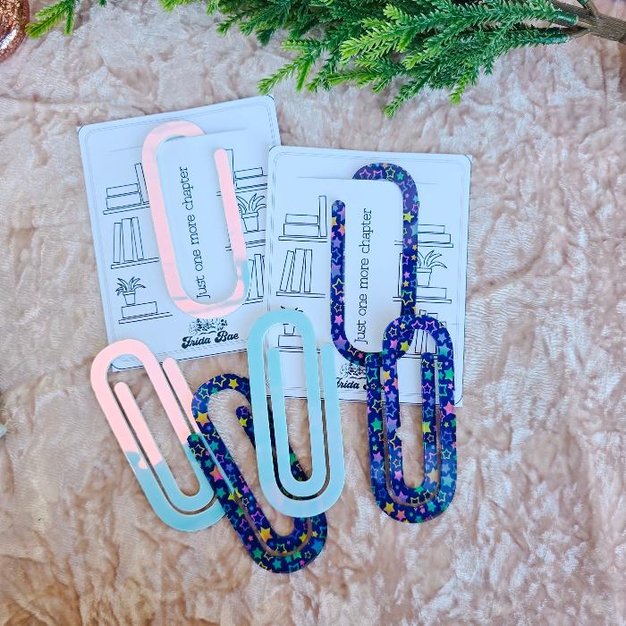 Acrylic Jumbo Paperclip Bookmark