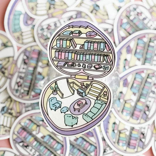 Set of pastel-colored stickers depicting rooms and furniture