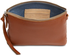 Keep your phone, keys, and wallet in this take-anywhere crossbody! An open pocket and a credit card slot pocket make this leather crossbody bag a go-to for heading out the door.