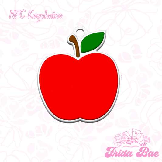 Apple Shaped NFC Keychain