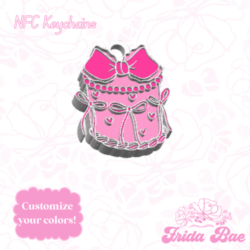BOW CAKE | NFC KEYCHAIN