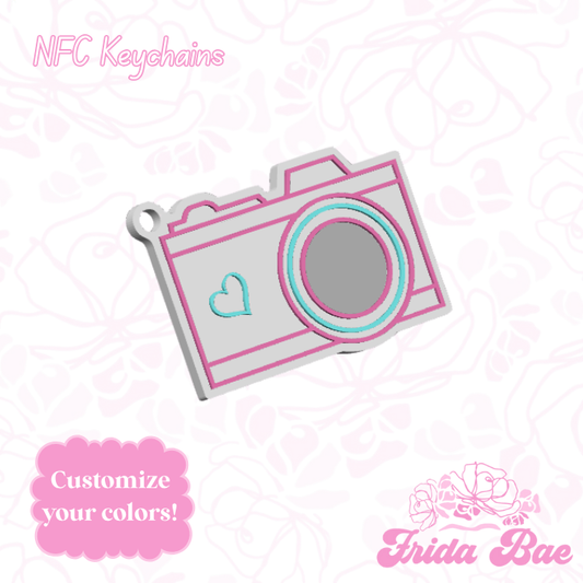 Camera shaped NFC Keychain