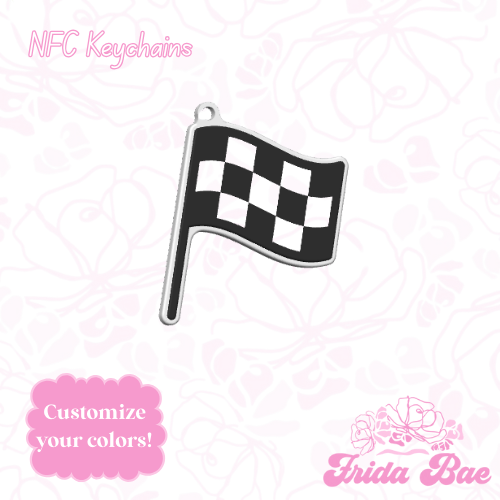 CHECKERED FLAG | NFC KEYCHAIN