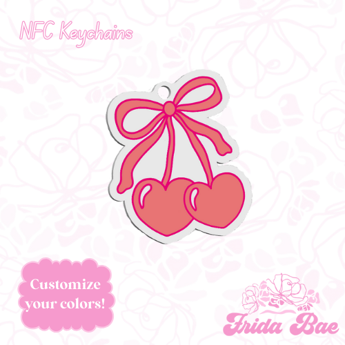 CHERRY HEART | NFC KEYCHAIN