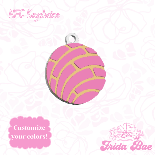 CIRCLE CONCHA | NFC KEYCHAIN