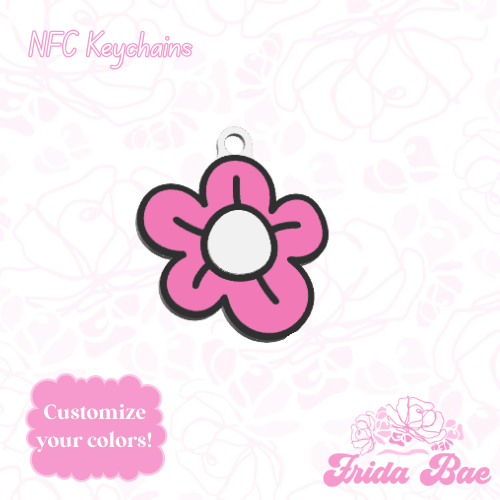 FLOWER | NFC KEYCHAIN