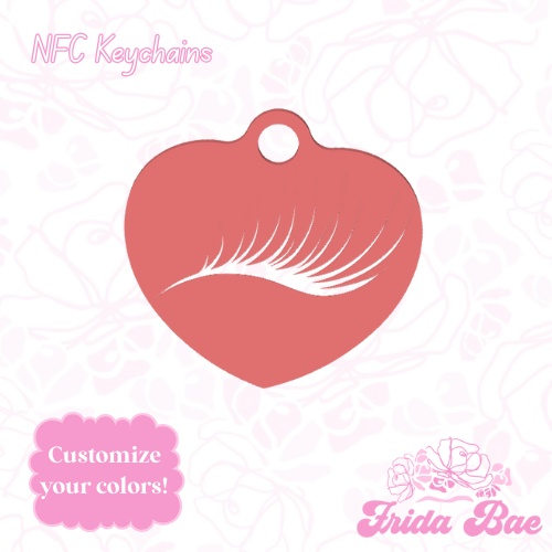 LASH HEART | NFC KEYCHAIN