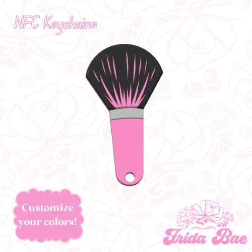 MAKEUP BRUSH | NFC KEYCHAIN
