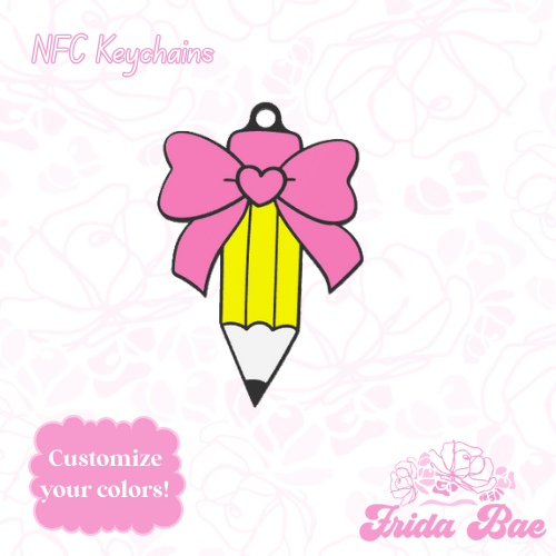 PENCIL BOW | NFC KEYCHAIN