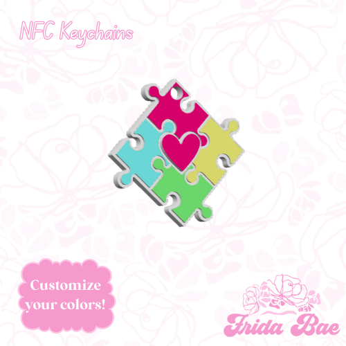 PUZZLE PIECES| NFC KEYCHAIN